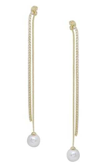 Women's Ettika Imitation Pearl Front/back Earrings