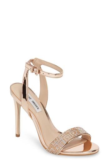 Women's Steve Madden Leona Sandal .5 M - Metallic