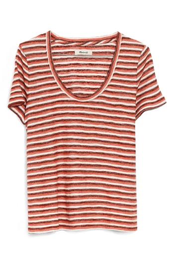Women's Madewell Alto Scoop Tee, Size - Orange