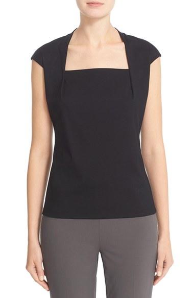 Women's Lafayette 148 New York 'giada' Top Regular - Black