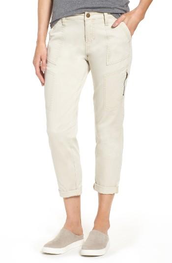 Women's Jag Jeans Gable Stretch Twill Utility Pants - Beige