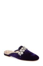 Women's Badgley Mischka Wade Crystal Mule M - Purple