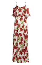 Women's Show Me Your Mumu Caitlin Cold Shoulder Chiffon Gown, Size - Ivory
