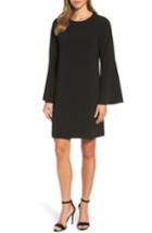 Women's Halogen Bow Back Flare Sleeve Dress - Black