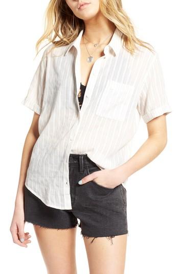 Women's Treasure & Bond Stripe Shirt, Size - White