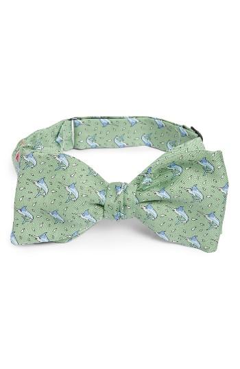 Men's Vineyard Vines Swordfish Print Silk Bow Tie