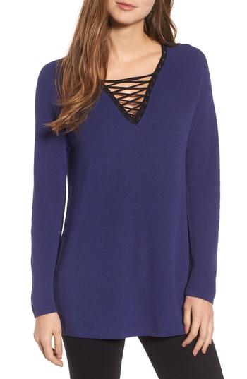Women's Nic+zoe A Little Edge Top - Blue