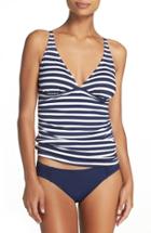 Women's Tommy Bahama Stripe Tankini Top - Blue