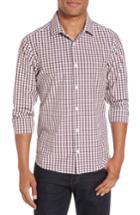 Men's Mizzen+main Cooper Check Performance Sport Shirt, Size - Red