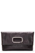 Vince Camuto Large Marti Leather Convertible Clutch - Black
