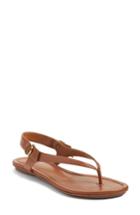 Women's Tory Burch Minnie Travel Thong Sandal .5 M - Brown