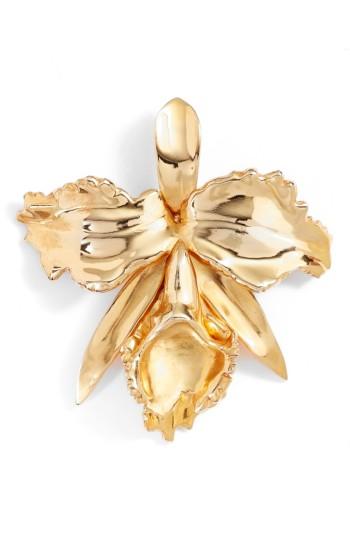 Women's Oscar De La Renta Orchid Brooch