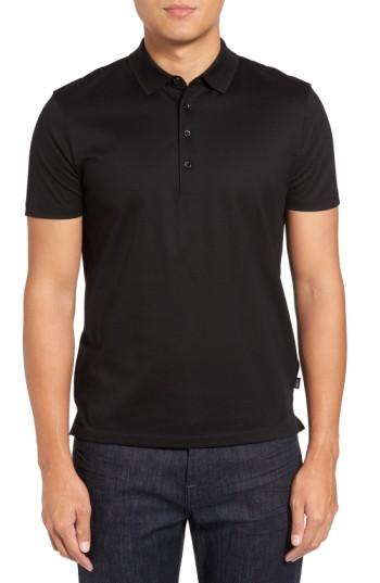 Men's Boss Pack Trim Fit Pique Polo - Black