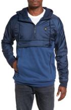 Men's Rvca Function Mixed Media Hoodie - Blue