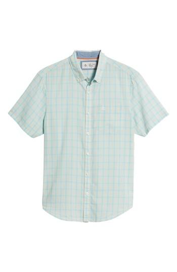 Men's Original Penguin Plaid Lawn Shirt - Blue