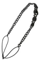 Tasha Crystal Chain Head Wrap, Size - Black