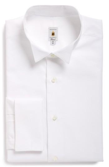 Men's Robert Talbott Bib Front Tuxedo Shirt .5 35 - White