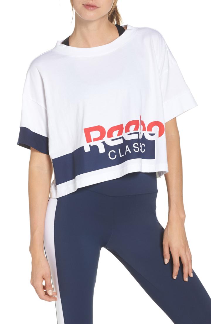 Women's Reebok Ac Cropped Tee - White