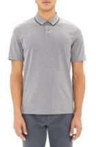 Men's Theory Tipped Pique Polo - Black