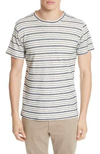 Men's Norse Projects Niels Textured Stripe T-shirt - Blue