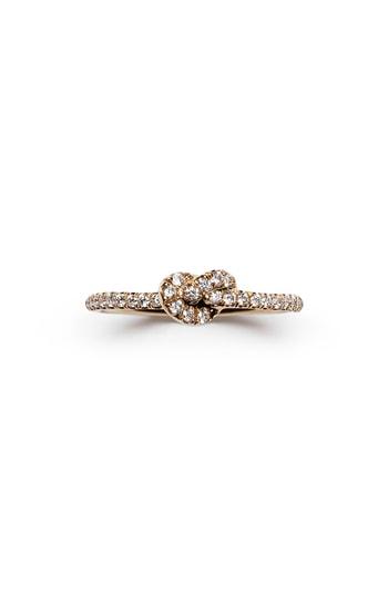 Women's Nora Kogan Maiko Pave Diamond Knot Ring