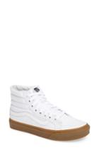 Women's Vans Sk-8 Hi Slim Light Gum Sneaker M - White