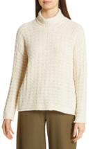 Women's Eileen Fisher Funnel Neck Sweater, Size - White