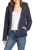 Women's Maralyn & Me Hooded Quilted Jacket - Blue