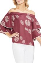 Women's Vince Camuto Chateau Floral Off The Shoulder Top - Pink