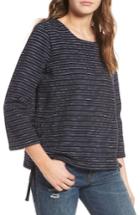 Women's Madewell Stripe Side Lace-up Top