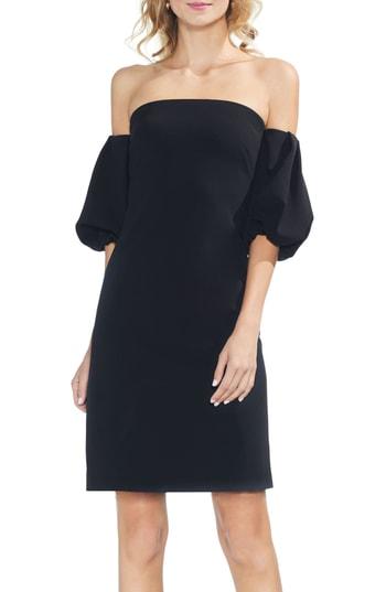 Women's Vince Camuto Off The Shoulder Sheath Dress, Size - Black
