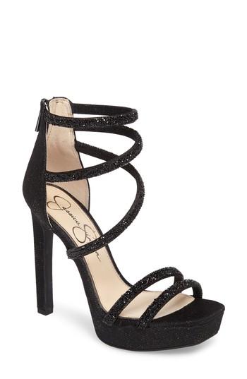 Women's Jessica Beyonah Strappy Platform Sandal .5 M - Black