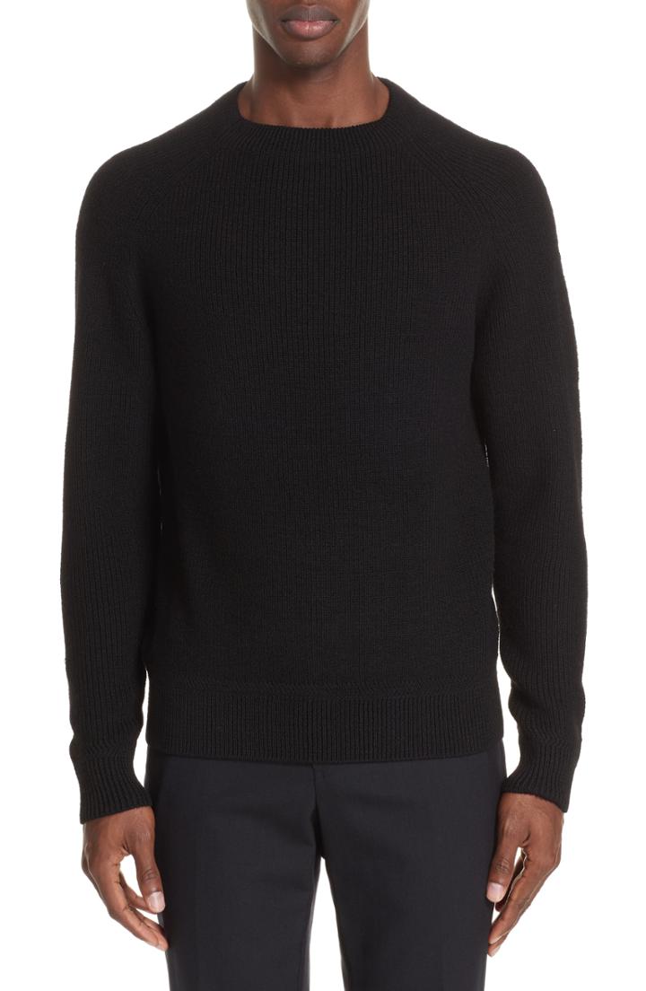 Men's Dries Van Noten Ribbed Wool Sweater