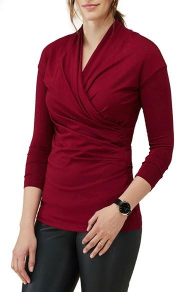 Women's Isabella Oliver 'avebury' Maternity/nursing Top - Red
