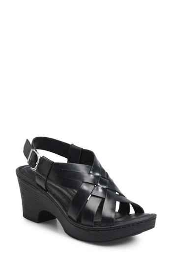 Women's B?rn Crevalle Platform Sandal M - Black