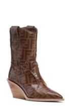 Women's Fendi Cutwalk Zucca Bootie .5us / 36eu - Brown