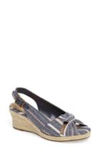 Women's Bella Vita Seraphina Ii Espadrille Wedge Sandal .5 M - Blue