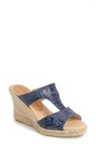Women's Patricia Green Snake Embossed Wedge Sandal
