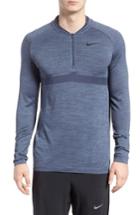 Men's Nike Dry Seamless Half Zip Golf Pullover - Grey