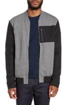 Men's Boss Skiles 06 Mixed Media Bomber Jacket