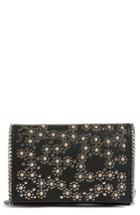 Chelsea28 Embellished Faux Leather Convertible Clutch - Black
