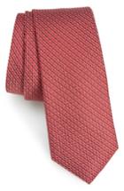Men's Calibrate Stellar Skinny Silk Tie, Size - Red