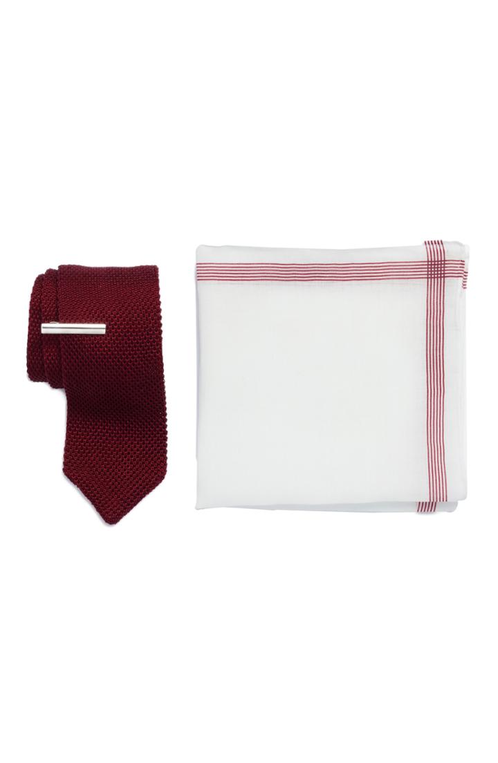 Men's The Tie Bar Pointed Tip 3-piece Knit Tie Style Box