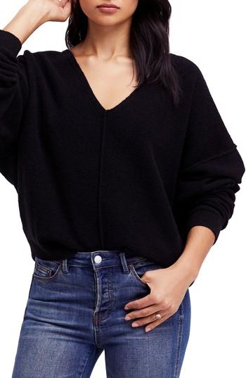 Women's Free People Take Me Places Pullover - Black