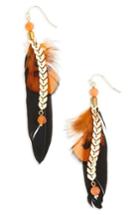 Women's Panacea Feather Chain Earrings