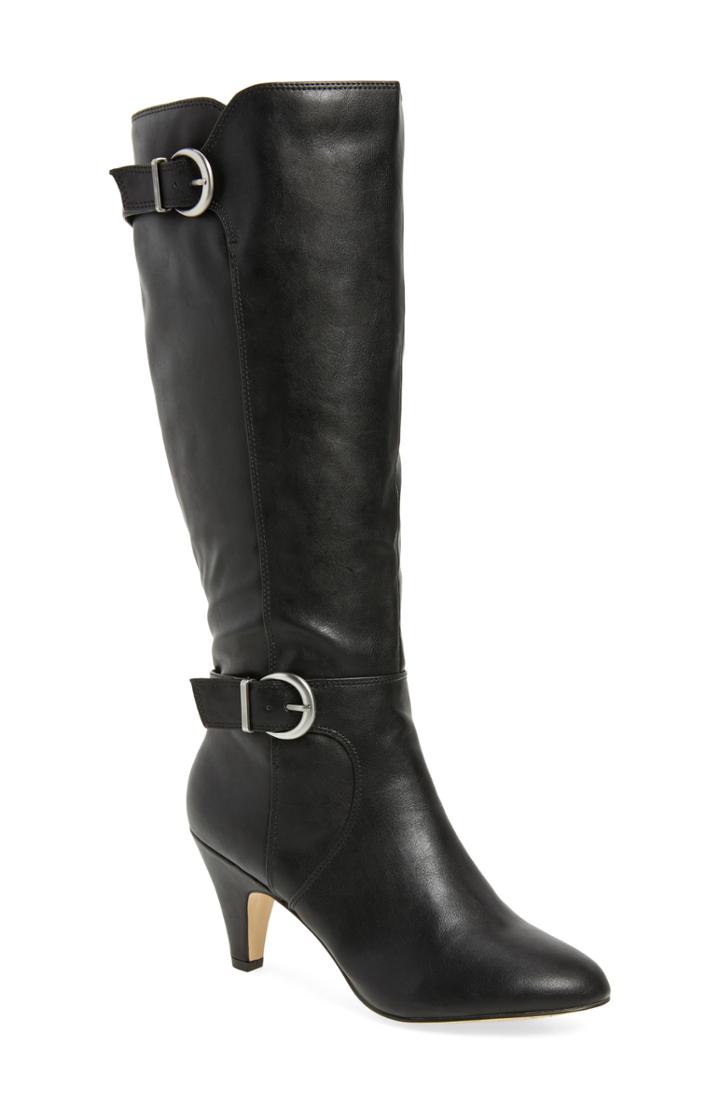 Women's Bella Vita Toni Ii Knee High Boot Wide Calf Ww - Black