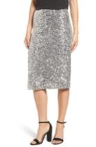 Women's Halogen Sequin Pencil Skirt - Grey