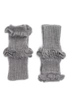 Women's Rebecca Minkoff Ruffle Fingerless Gloves, Size - Grey