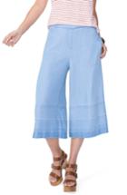 Women's Nydj Release Hem Denim Culottes - Blue