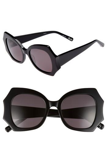 Women's Elizabeth And James Roslie 51mm Butterfly Sunglasses - Black